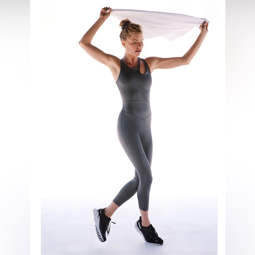 Three people in my orbit, one piece, gray size medium, NWT